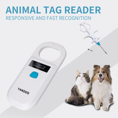Yanzeo AR180 reader side view highlighting slim, portable design for on-the-go use.