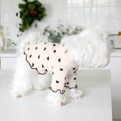 Yaopelky heart print shirt close-up shows cute design for photo-ready style