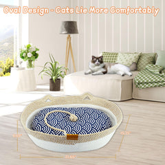 Yaruiguang cat bed demonstrates dual mattresses for summer cooling and winter warmth