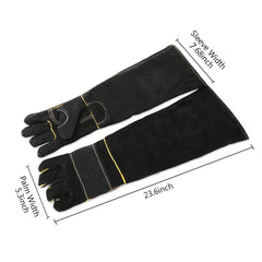 YBB animal handling gloves provide forearm protection while restraining pets.