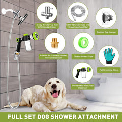 YCCOKJJ dog wash hose soap dispenser mode enables soap assisted baths.