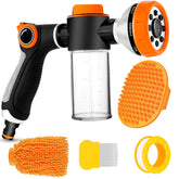 YCCOKJJ upgrade dog washing hose attachment in orange for easy at-home baths