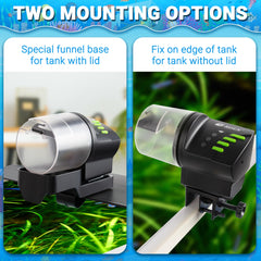 Ycozy fish feeder with plug-in power option for steady daily use