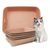 YCSKJK disposable cat litter box full-pack view for bulk convenience and mess containment