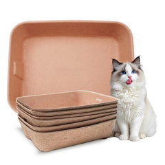 YCSKJK disposable cat litter box full-pack view for bulk convenience and mess containment