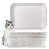 YCSKJK disposable cat litter box front view shows sturdy construction