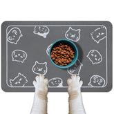 Almohadilla YCT para alimentación de gatos sin deslizamiento, evita derrames en la zona de comida.