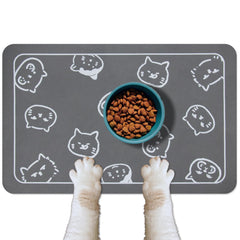 Almohadilla YCT para alimentación de gatos sin deslizamiento, evita derrames en la zona de comida.