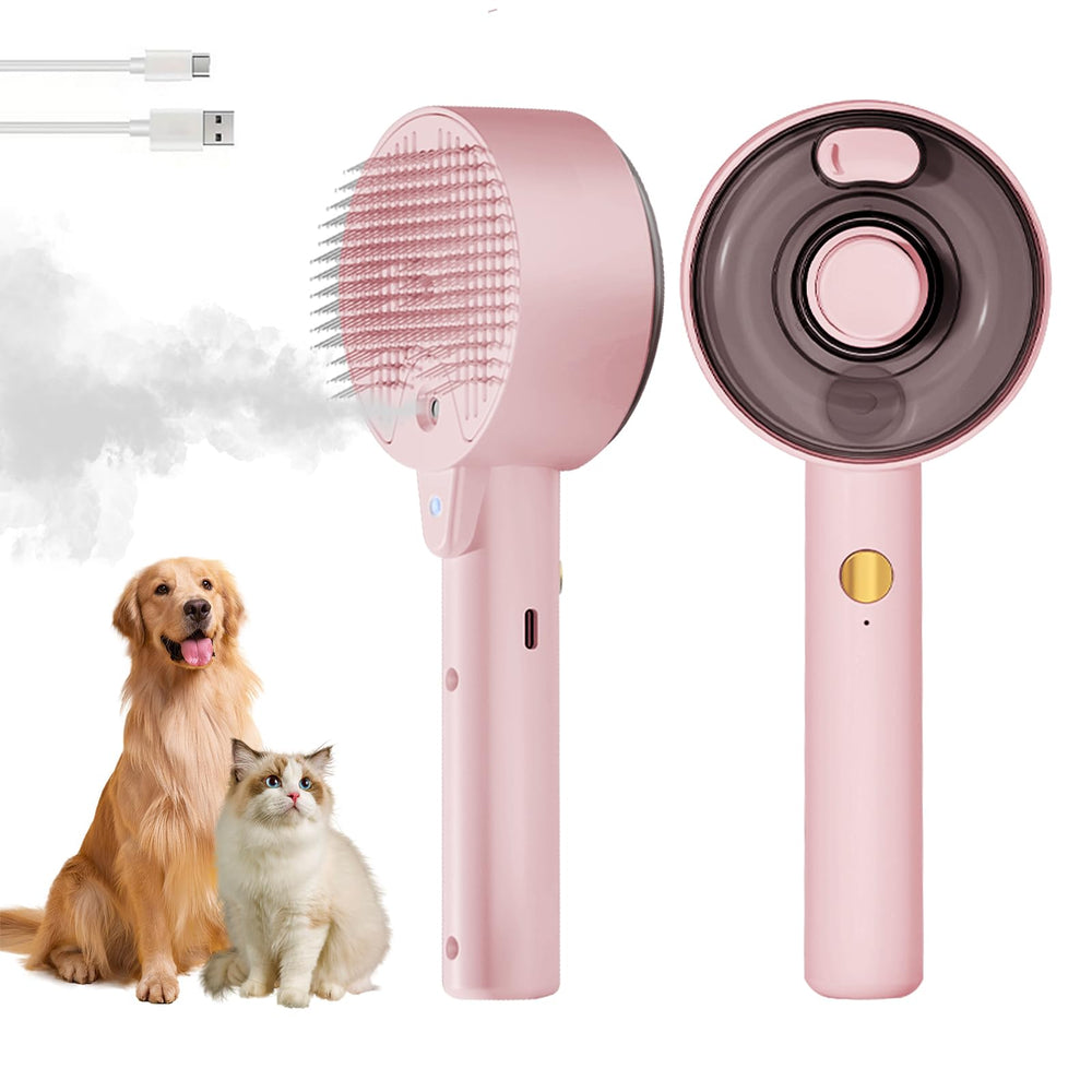 Cepillo de vapor para gatos de YEAHGO enfocado en limpieza de pelaje y reducción de pelos sueltos