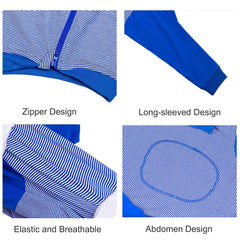 Yeapeeto dog onesie blue wound-protection wear supports safe wear around wounds.
