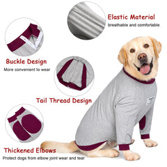 Yeapeeto everyday dog clothing elbow protection for year-round wear