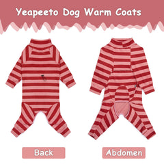 Yeapeeto four-leg winter jumpsuit provides full body coverage for chilly days.