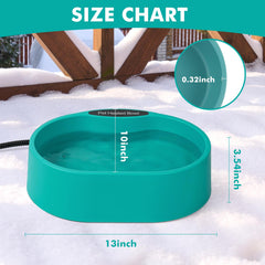 Yeatruojeet thermostatic control bowl maintains safe drinking water temperature.