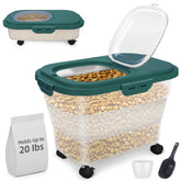 YECERCAN airtight dog food container folded size fits compact spaces for travel