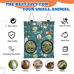 YedsIntu hay bag with Velcro closure for easy filling and secure top.
