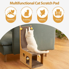 YEMOO cat scratcher dense cardboard with wood frame for durability