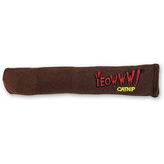 Yeowww! Catnip Cigar leaf-top detail highlights 100% organic leaves used