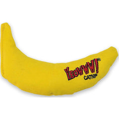Yeowww! DuckyWorld Banana catnip flower close-up showcases potent blend for interactive chewing.