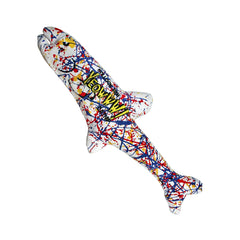 Yeowww Pollock Fish Pack toy 2 with Pollock-inspired print for visual enrichment
