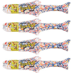 Yeowww Pollock Fish toy shows vibrant leaves and 100% organic catnip for active play.