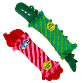 YESWOOD! Dog squeaky cocodie rope toy pink lobster for interactive play and tug-of-war fun.