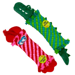 YESWOOD! Dog squeaky cocodie rope toy pink lobster for interactive play and tug-of-war fun.