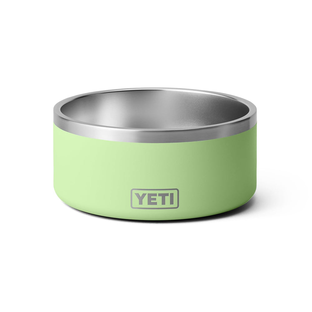 YETI Boomer 8-cup stainless steel dog bowl for kibble or water, durable and practical.