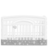 YEYUELINWEN dog playpen bottom pad mat 36in grey for secure playpen setup
