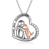 YFN sterling silver dog pendant closeup highlighting craftsmanship for keepsakes