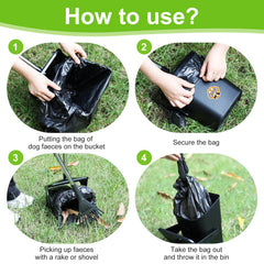 YGNNXRN pooper scooper long handle promotes back-friendly cleaning.