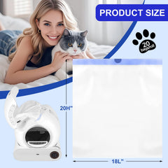 Yhwocd litter bags with drawstring handles for easy handling