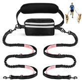 Yicostar hands free leash for two dogs enables comfortable, tangle-free walks