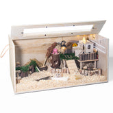 YIDAXIS Pine 32-inch habitat offers spacious play area for small pets.