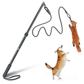 YILAKO flirt pole extended in action for agility training