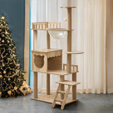 Yinanroa 54-inch cat tower full room setup for multi-cat homes