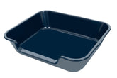 Ying Tutu extra large litter box front view shows ample space for big cats.