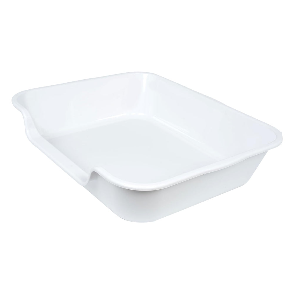 Ying Tutu extra large litter box front view demonstrates spacious big-cat interior.