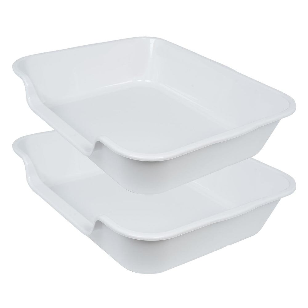 Ying Tutu extra-large litter box gray top view shows spacious space for big cats