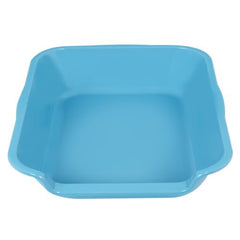 Ying Tutu extra large litter box light blue top view shows generous space