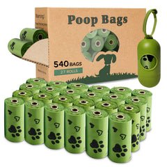 Yingdelai biodegradable dog poop bags with dispenser for easy cleanup on walks.