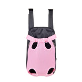 YINGJEE dog carrier pink legs-out-front for hands-free outdoor adventures.
