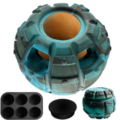Yipetor frozen-treat dispensing dog toy, front view, large design supports slow feeding and enrichment.