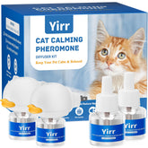 Yirr cat calming diffuser front view offers discreet calming for anxious cats.