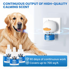 Yirr dog calming diffuser covers up to 700 sq ft for shared spaces