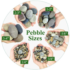 Piedras polidas de YISZM para decoración del hogar y centros.