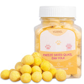 The Yizeril packaging highlights a single-ingredient pet snack.