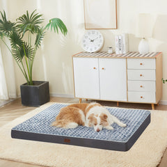 YIZHUOPET dog bed with non-slip bottom on slick floors