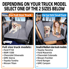YJGF dog hammock-truck seat cover protects upholstery during trips.