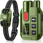 YJWFHPU 2in1 dog shock collar front view demonstrates ready-for-training design for all dog sizes.