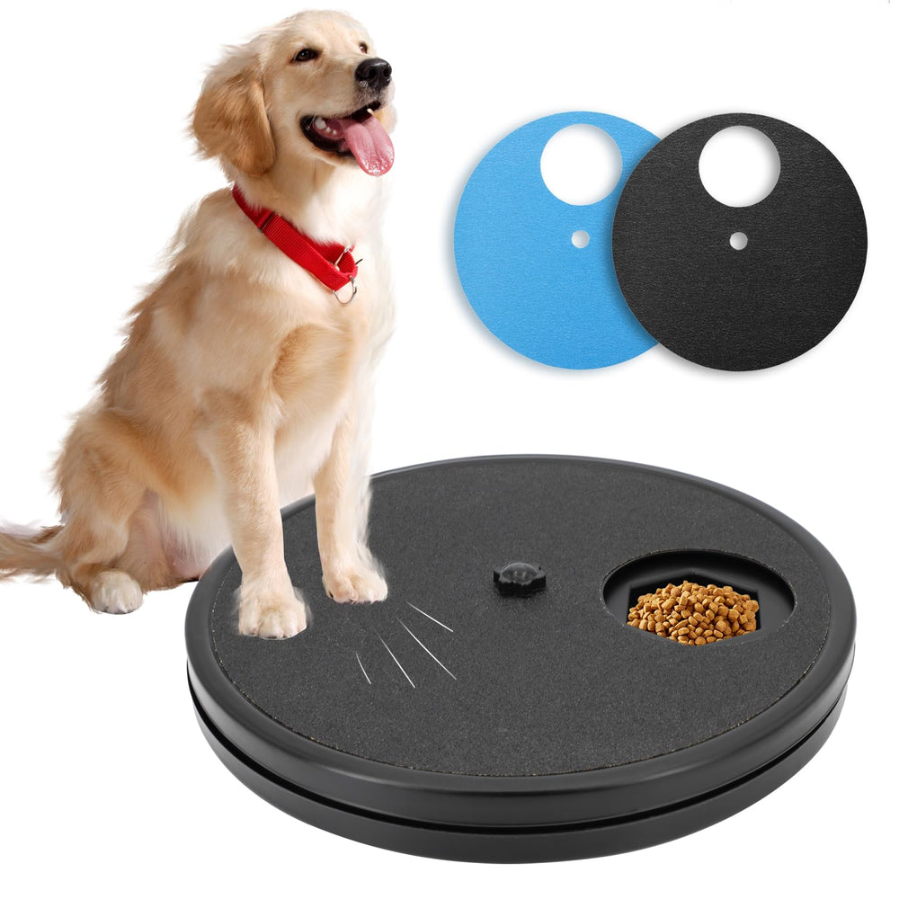 Ykall dog nail scratch board rotates for easy grooming and interactive play.